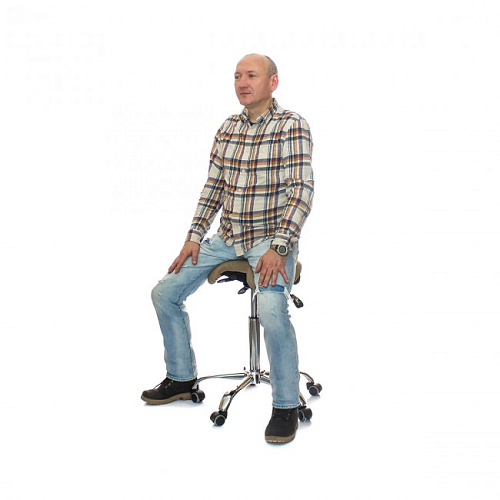 SmartStool SM03B - эргономичный стул-седло со спинкой