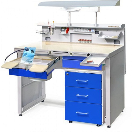 Аверон СЗТ 4.3 МАСТЕР ТЕХНО - стол зубного техника максимальной комплектации